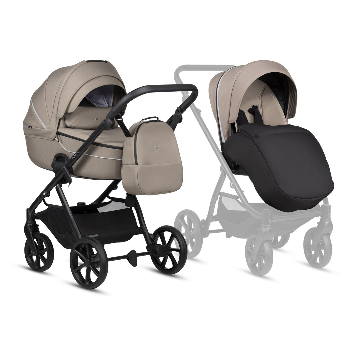 Noordi Fjordi V2 2027 2-in-1 Stroller – Taupe 172