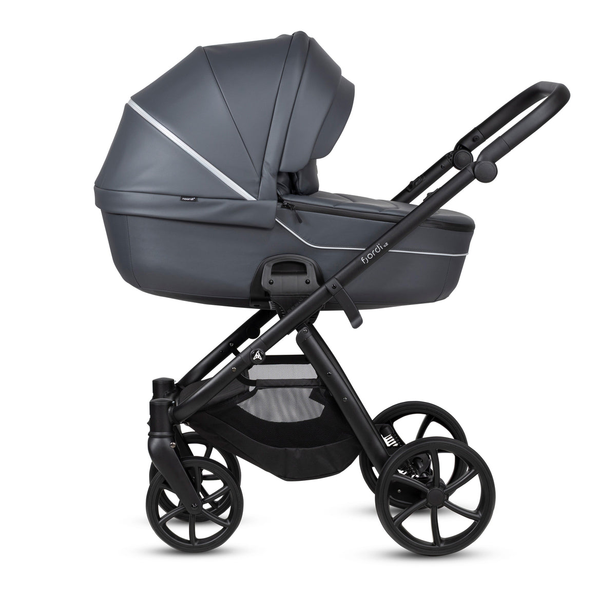 Noordi Fjordi V2 Leather 2027 2-in-1 Stroller – Shadow Grey 819