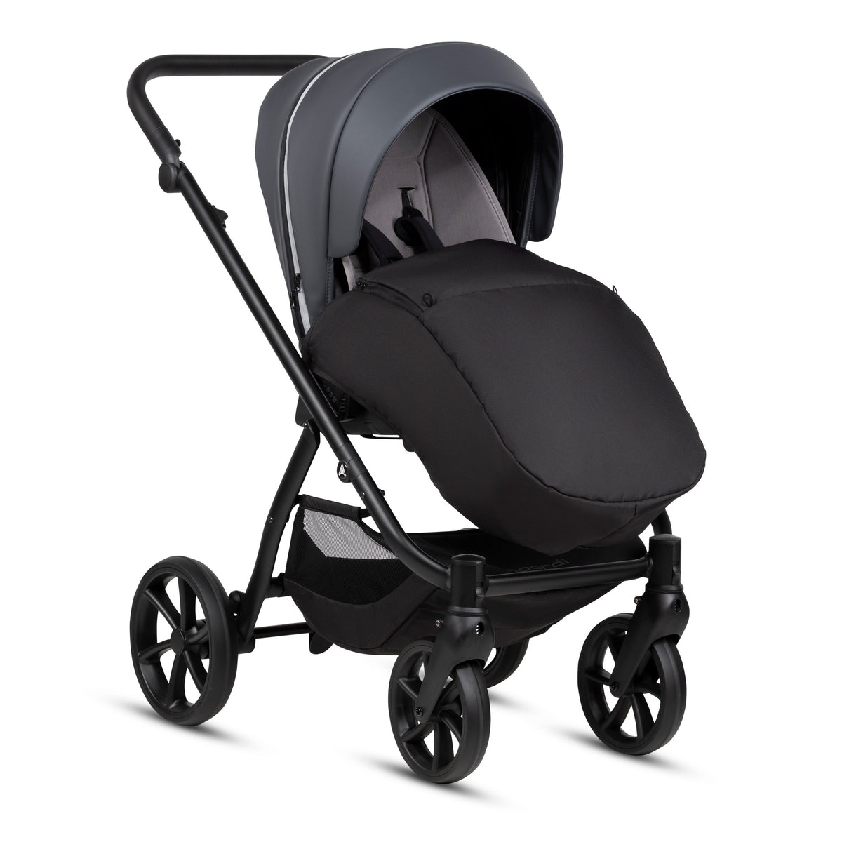 Noordi Fjordi V2 Leather 2027 2-in-1 Stroller – Shadow Grey 819
