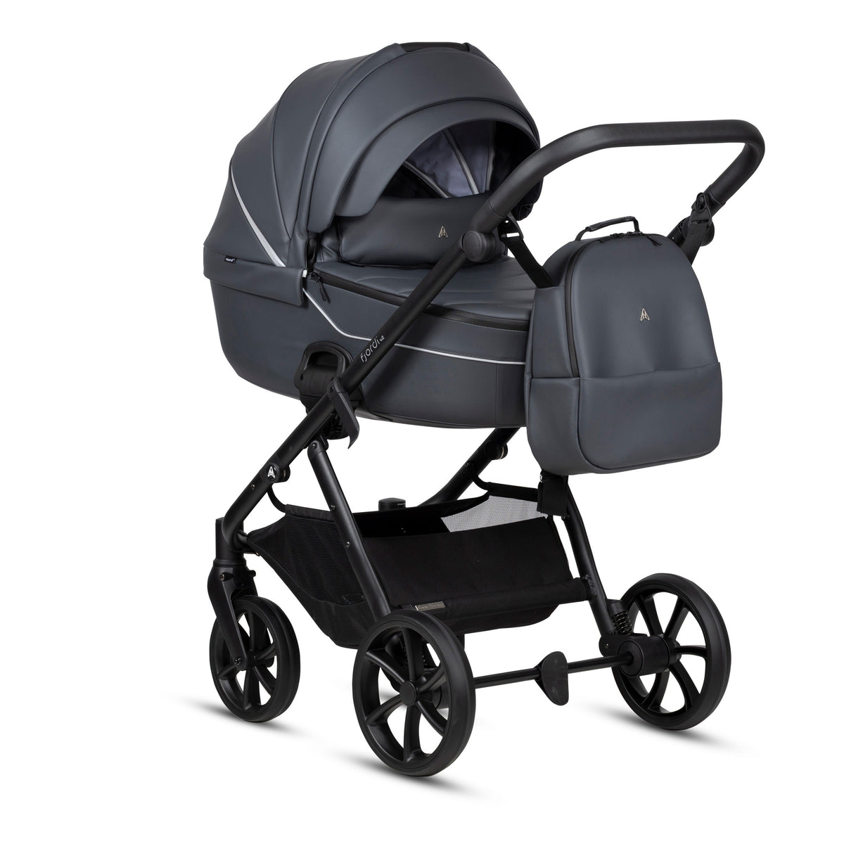 Noordi Fjordi V2 Leather 2027 2-in-1 Stroller – Shadow Grey 819