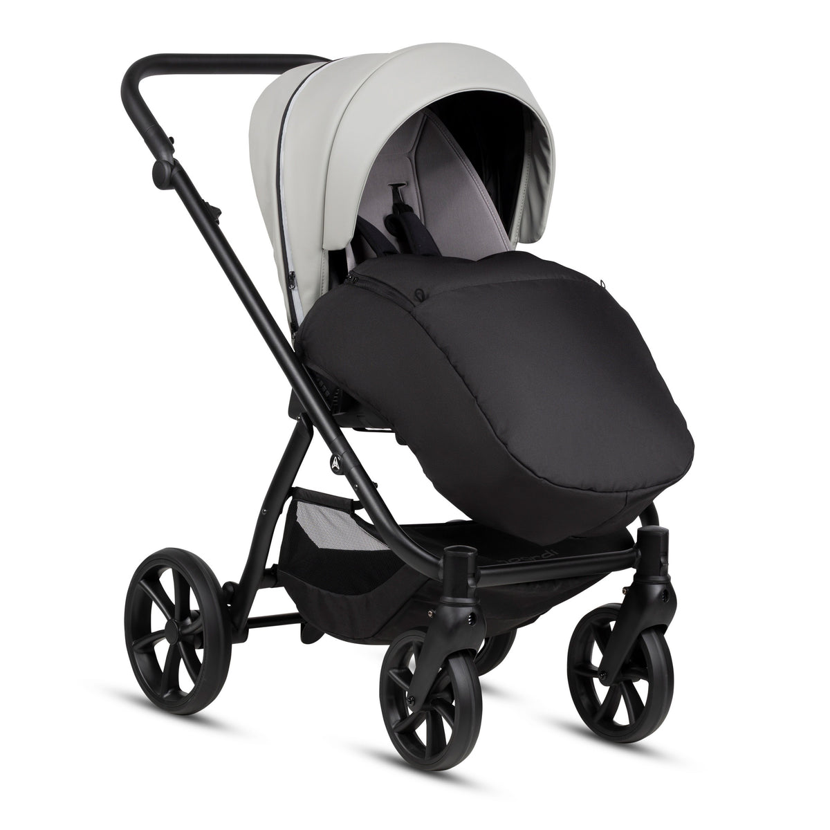 Noordi Fjordi V2 Leather 2027 2-in-1 Stroller – Sleet 074