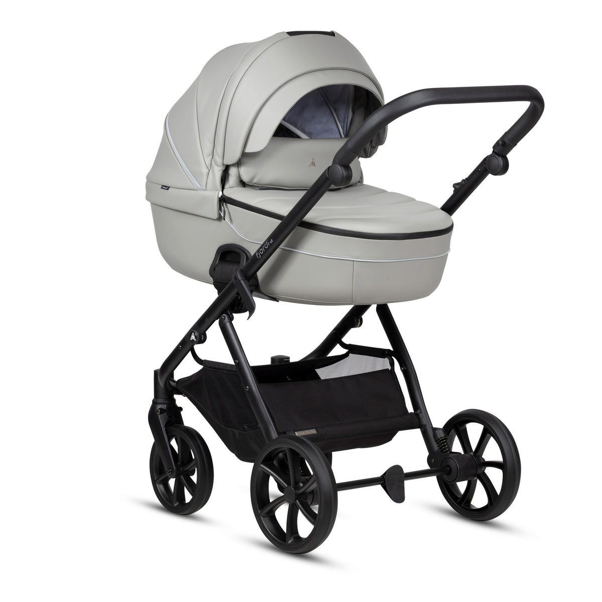 Noordi Fjordi V2 Leather 2027 2-in-1 Stroller – Sleet 074