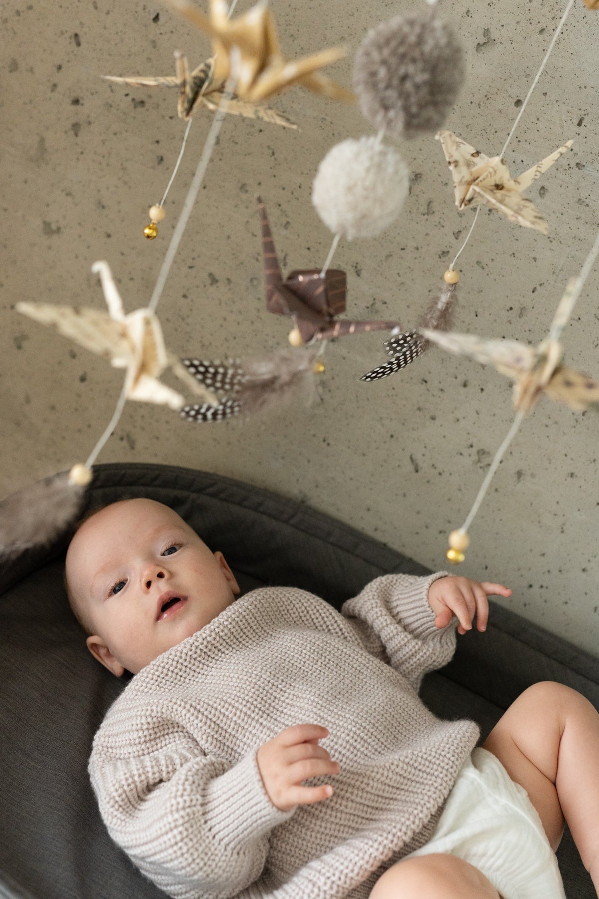 Origami Nursery Mobile - Gold Dust
